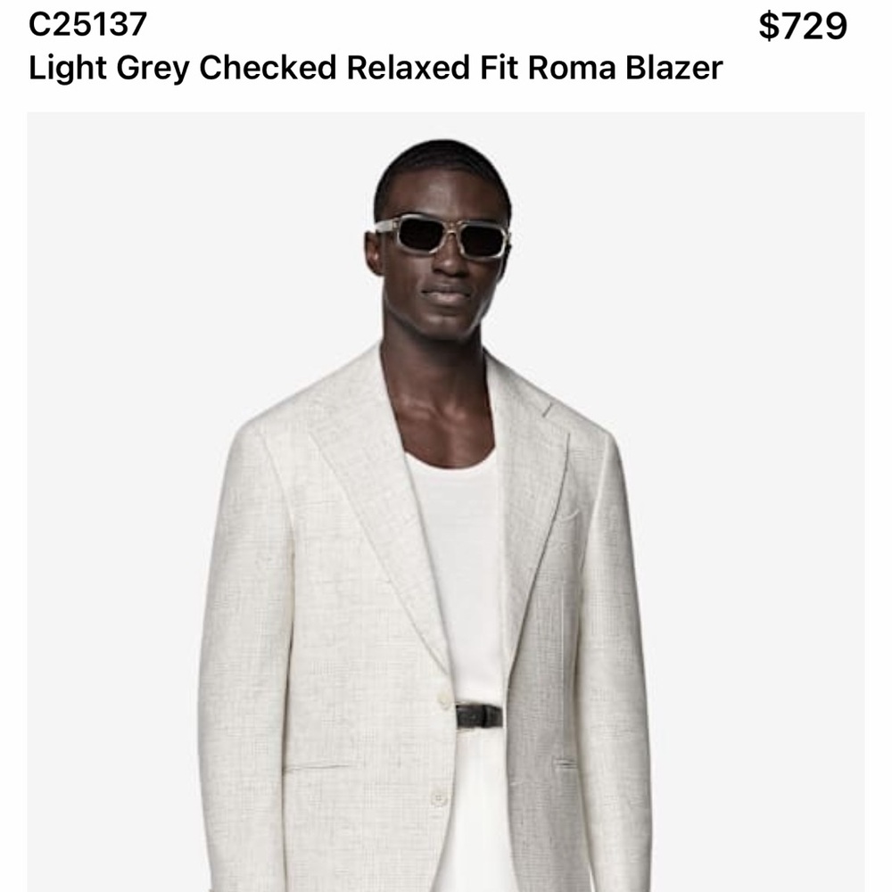 Suitsupply Off-White Lightweight Jacket